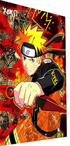 Magic Canvas Art Naruto Anime Leinwandbild 1- teilig Hochwertiger Kunstdruck Wandbilder – B8408, Material: Poster ungerahmt, Größe: 60 x 40 cm