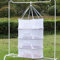 DAZZTIME Red de Secado de Hierbas,Red Secado Plegable de 4 Capas,Red de Secado Colgante,Plegable Secador de Red con Cremallera,para Secar Verduras,Carne,Hierbas,Pescado,Etc