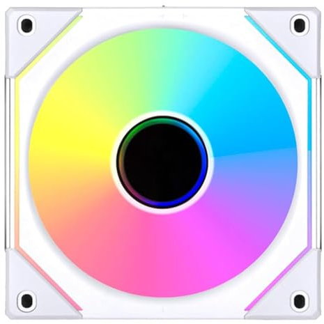 LIAN LI SL Infinity 120 Reverse Blade ARGB Fan - White, 120 mm, Great Gift Idea, Satisfaction Ensured