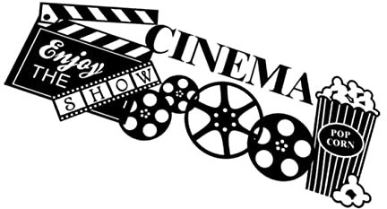Housoutil Wandkunst Entfernbarer Wandaufkleber Heimkino Landschaftsaufkleber Film Genießen Wandaufkleber Dekorative Wandaufkleber PVC-Material Einfach Anzubringen