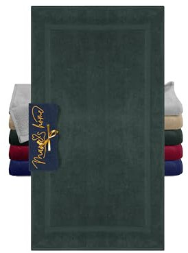 Marie´s Home Luxus 1612.2351 - Tappetino da bagno XL, per grandi bagni o corridoi, 1 pezzo, 60 x 110 cm, colore: antracite