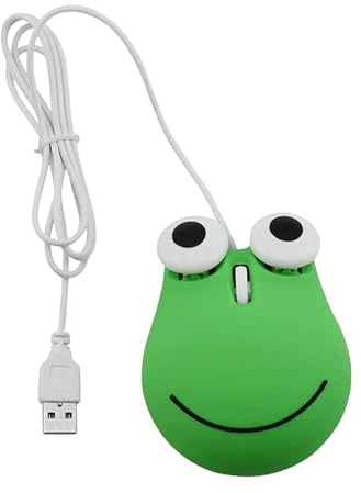 Souris Filaire USB, Souris D'Ordinateur Filaire Verte en Forme d'animal Mignon pour Enfants, Confortable à Utiliser, Souris de Jeu à Contrôle Précis pour Ordinateur Portable et PC