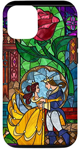 iPhone 12/12 Pro Disney Beauty and the Beast Belle and Prince Stained Glass Case