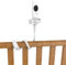 Baby Monitor Mount Shelf Compatible with HB32 &HB30 and Most Other Baby Monitors, Sturdy Clamps and Flexible Arm Bracket, Baby Camera Holder Attaches to Crib Cot Shelves or Furniture, Indoor (White)