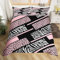 Manfei Pink Leopard Kids Duvet Cover Set Double Size, Cheetah Zebra Striped Print Comforter Cover, Wild Animal Skin Bedding Set for Girls Adults Room Decor, Lightweight Bedspread Cover, 2 Pillowcases