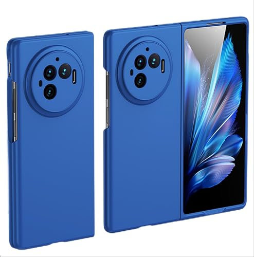 GIOPUEY Coque Compatible avec Vivo X Fold 3 Pro, Matériel PC Dur étui,Confortable Toucher Case,Antichoc, Anti-Empreintes Digitales - Navy Blue