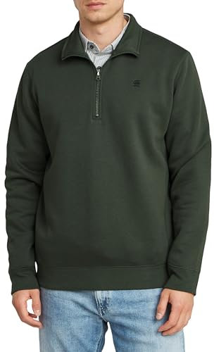 G-STAR Men's Premium Core Half Zip Sweater, Grey (graphite D26459-C235-996), XL