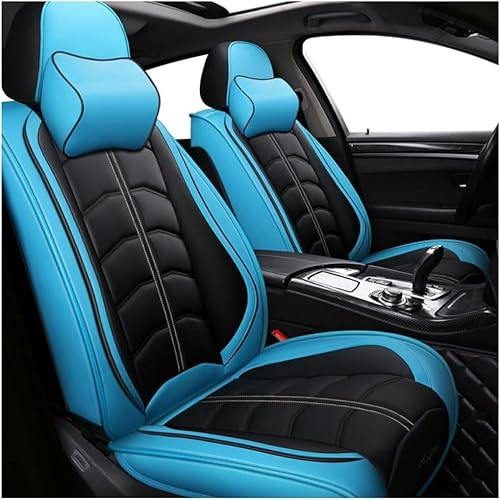 ORAWLE Sitzbezüge Auto Autositzbezüge Universal Set für SEAT Leon SC Cupra 300(5F)/Leon ST Cupra 300(5F)/Leon ST Ecomotive(5F) Auto Zubehör: Blau