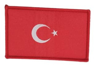 Türkei Flaggenpatch - Taktischer Gestickter Länderpatch - Militär Patch (Türkei)