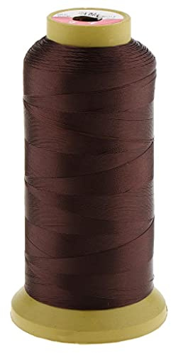 Create Perfect Braids with Hair Sewing Thread for Extensions - DIY Professional Friseurzubehör - Natürliches Aussehen & Dauerhaft - 2000m Spule - wie beschrieben, Dunkelbraun