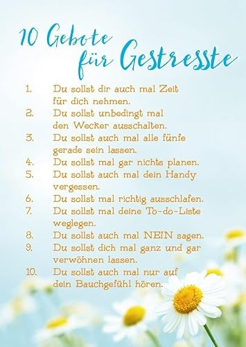 Gutsch Verlag Lebensweisheit Postkarte für Entspannung & Selbstfürsorge - Gelassenheit, Achtsamkeit und Balance