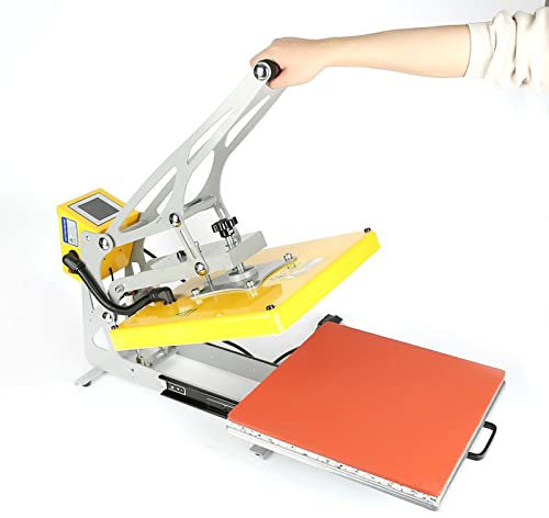 Kadxyan 38x38cm Heat Press Machine, T-shirt Printing Machine,Tablet Plate Hot Stamping Machine with Self-elastic LCD screen, for T-Shirt, Hat, Pillowcase, Cloth