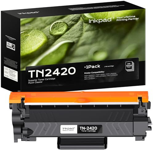 iNKPAD TN-2420 TN2420 Tonerkartuschen für MFC L2710DW MFC-L2710DN HL-L2350DW DCP-L2510D DCP-L2530DW HL-L2375DW MFC-L2750DW HL-L2310D MFC-L2730DW HL-L2370DN