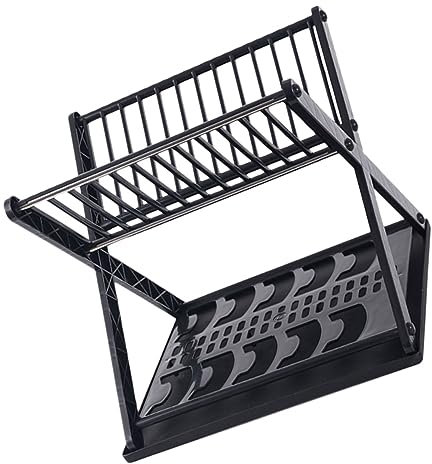 UTHCLO 1Juego Escurridor de Platos Multifuncional Desmontable de Estante de Secado y Drenaje para Cocina Soporte para Vajilla y Cubiertos Organizador de Almacenamiento de Mesa