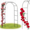 ZOLTA Metall Pergola Garten Bogen 240x140 cm – Rankhilfe für Rosen & Kletterpflanzen – wetterfest, pulverbeschichtet, mit Bodenankern – für Balkon, Terrasse, Garten
