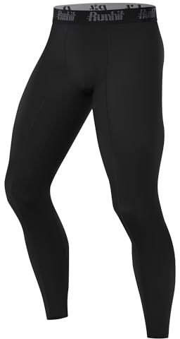 Runhit 1/3er Pack Kompressionshose Herren Lange Sport Leggings Tights Schnelltrocknende Trainingshose Sporthose Männer Atmungsaktiv Laufhose Funktionsunterwäsche für Fitness Joggen Gym