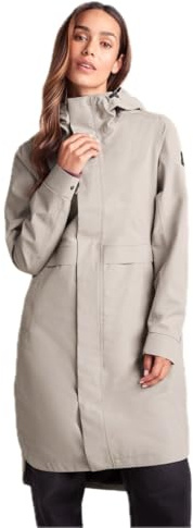 TOG24 Saunter Womens Waterproof Jacket, Hood Layer 10k Wind Windproof Rain | Polyester, Coat, Breathable, DWR coating, Moisture-wicking, Ribbed cuffs, Everyday wear