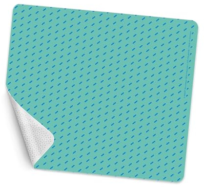 GripCleaner 4-in-1 Mouse Mat & Cleaning Cloth 23 x 20 cm - Microfibre Cloth & Keyboard Protector - Non-Slip, Streak-Free, Chemical-Free - for Display, Glass & Glasses - Made in Germany - Drops Motif