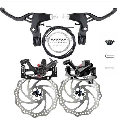 GUOFANG Bicycle Disc Mechanical Brake Calipers Universal front and rear disc brakes Wear-resistant disc brakes Suitable for most standard mountain bikes Road bikes