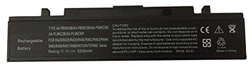 Trconelectron Replacement Battery for R525 R528 R530 R540 R580 R620 R720 R730 R780 AA-PB9NC6B PB9NC6W AA-PB9NC6B Laptop