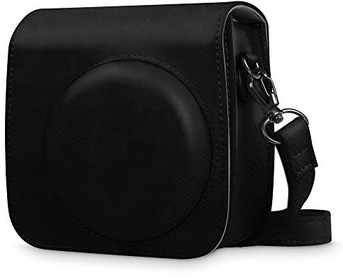 Fintie Tasche für Fujifilm Instax Mini 9/8+ / 8 Sofortbildkamera - Premium Schutzhülle Reise Kameratasche Hülle Abdeckung mit abnehmbaren Riemen, Schwarz