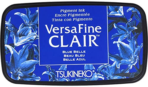 Tsukineko Belle Versafine Clair Tinte Pad, synthetische Material, blau, 5,6 x 9,7 x 2,3 cm, Matrial, 5.6 x 9.7 x 2.3 cm