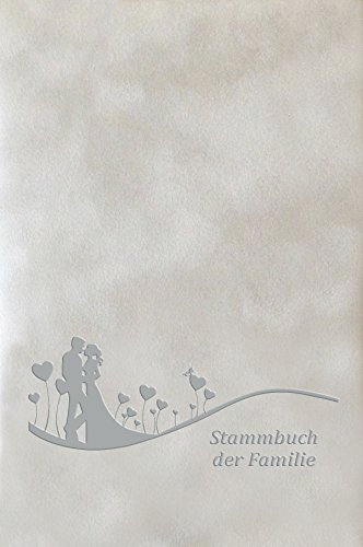 Stammbuch GINA, grau, Velours, Silberprägung, Stammbuchformat