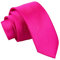 Skinny Tie Corbata fina rosa fuerte, 142 cm de largo