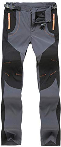 Xmiral Pantaloni Donna Pantaloni da Esterno ad Asciugatura Rapida e Impermeabili Escursionismo Sci Alpinismo tattico (XL,Donna-Grigio)