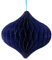 coopz 3er Set Weihnachtskugel Weihnachtsschmuck Zwiebel 11 cm Christbaumkugel Baumschmuck, Farbe:blau