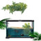 Jadeshay Aquarium Pflanzen Künstlich, 1 Pcs 40cm Grün Wasserpflanzen Aquarium Deko Aquarium Pflanzen Hintergrund, Plastikpflanzen Für Aquarien