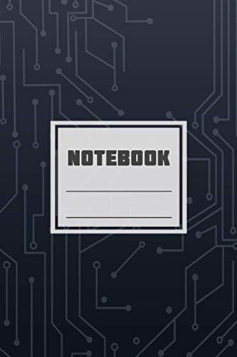 Futuristic Electronics Computer Pc Motherboard Wire Pattern Notebook: Computer PC Motherboard Nerd High Tech Design