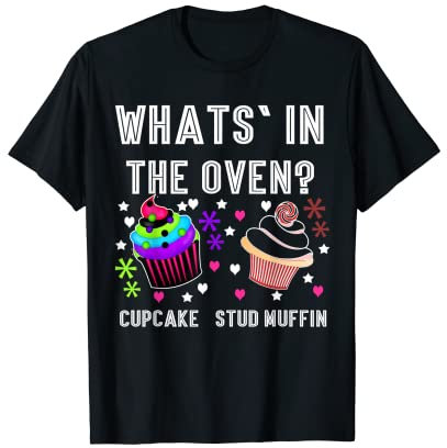 Cupcake-Ohrstecker Muffin T-Shirt