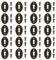 Be In Your Mind 20pcs Couvercles de Trou Serrure Ovales Antiques avec Vis de Fixation Plaques d'écusson Trou pour Tiroir de Porte d'armoire Coffre 36.5x24mm