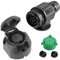SPARKMOTO Marke Anhänger Stecker 13 Polig und Anhänger Steckdose 13 Polig,12V Wasserdicht 13 Poliger Anhänger Stecker Steckdose für KFZ Anhänger Wohnmobil RV AHK Adapter Stecker Steckdose(Klassisch)