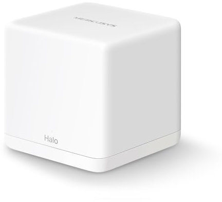 MERCUSYS WiFi Mesh Dual-Band AC1300Mbps, 2 Porte Ethernet Gigabit, Modalità Router e Access Point, 1 Pezzi, Mercusys Halo H30G(1-Pack)