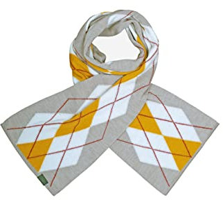 ELKLINE Damen Strickschal College | warmer Winterschal mit Streifen Schurwolle 8023073, Accessoires:One Size, Farbe:yellow - stone