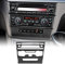 KUNGKIC Kohlefaser Auto AC CD Zentrale Bedienfeldabdeckung Aufkleber Innenbereich Dekorative Compatible with BMW 1er Reihe E81 E82 E87 E88 2008-2013 Zubehör (Typ A-Schwarz)
