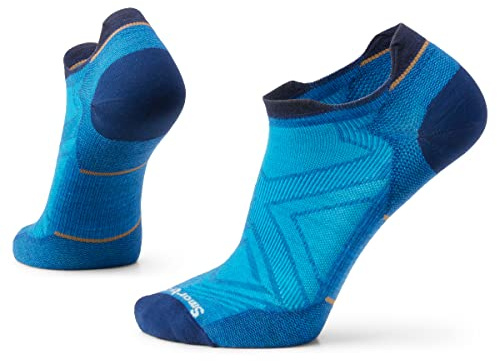 Smartwool Unisex Run Zero Cushion Low Ankle Socken, Laguna Blue, XL