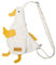 Tellrain Kawaii Duck Geldbörse Unisex Lustige Tier Umhängetasche Niedlich Cartoon Brust Geldbörse Neuheit Tasche Einzigartige Leinwand Messenger Bag, Weiss/opulenter Garten, Medium, Umhängetasche