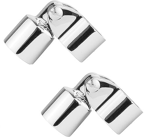 Daroplo Set di 2 pezzi con tappo scorrevole e manicotto scorrevole, supporto fisso per tenda da tetto in acciaio , 25,4 mm