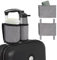 Suitcase Cup Holder, Luggage Travel Cup Holder Suitcase Drink Holder Attachment Drinks Carrier for Drink Beverages Coffee Mugs fits Roll on Suitcase Handles Travel Accessories-Grey