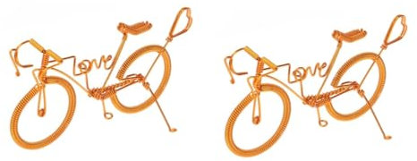 Cabilock 2stücke Handgefertigtes Fahrrad Modell Aus Metall Kreatives Miniatur Kunstwerk Für Wohn Und Büroschmuck Robuste Dekoration Für Sammler Und Liebhaber