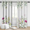 Bovlleetd Pflanzen Blumen Verdunkelungsvorhänge 117x138cm grüne Botanische Blätter Zweige Bunte Floral Fenster Behandlung Polyester Thermisch isolierte Vorhänge Dekor für Home Wohnzimmer Schlafzimmer