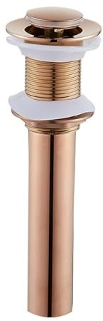 Escurridor a Presión para Lavabo Valvula Lavabo sin Rebosadero Oro Rosa Valvula Desague Lavabo Click Clack Latón,oro Rosa