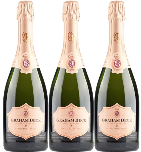 Graham Beck Cap Classique MCC Pinot Noir Rosé Vintage Schaumwein Südafrika inkl. FeinWert E-Book (3 x 0,75l)