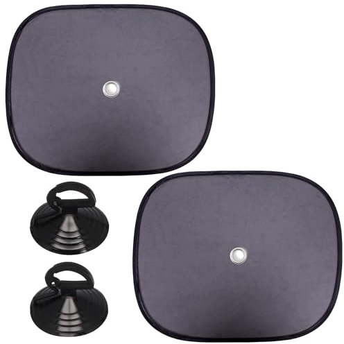 2 Car Sun Shades - 44 x 36cm, Protects Kids and Pets from Heat, Baby Accessories, Car Window Shades for Baby, Easy to Install and Fits Most Windows
