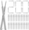 Operitacx 200pcs Double Sided Nails, Skirting Thread Seamless Nail, Double-Head Skirting Line Special Hidden Specific Sleeve Tool for Baseboard Seamless Non-Marking