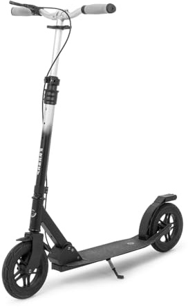 Frenzy 205 mm Air Zero City-Scooter für Erwachsene, mit pannensicheren Gummireifen, 205 mm großen Rädern, höhenverstellbarer Lenker, leicht zusammenklappbar, Kick-Ständer, Hand- und Fußbremse