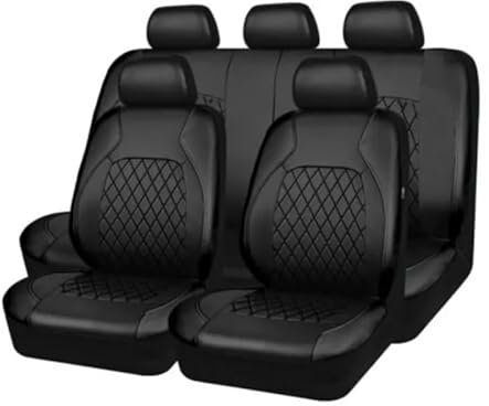 TYYTET Autositzbezüge Kompletter Satz, für Kia Soul Sportage Sorento Spectra Spectra5 2000-2024 Auto Sitzbezüge Sets Leder Wasserdicht Verschleißfest Innenraum Schonbezüge,D